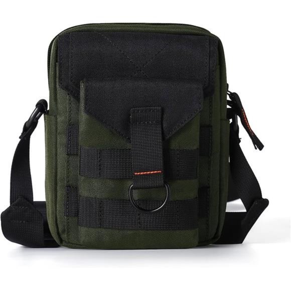 Mini Messenger Bag Shoulder Bag for Phone Passport M-green